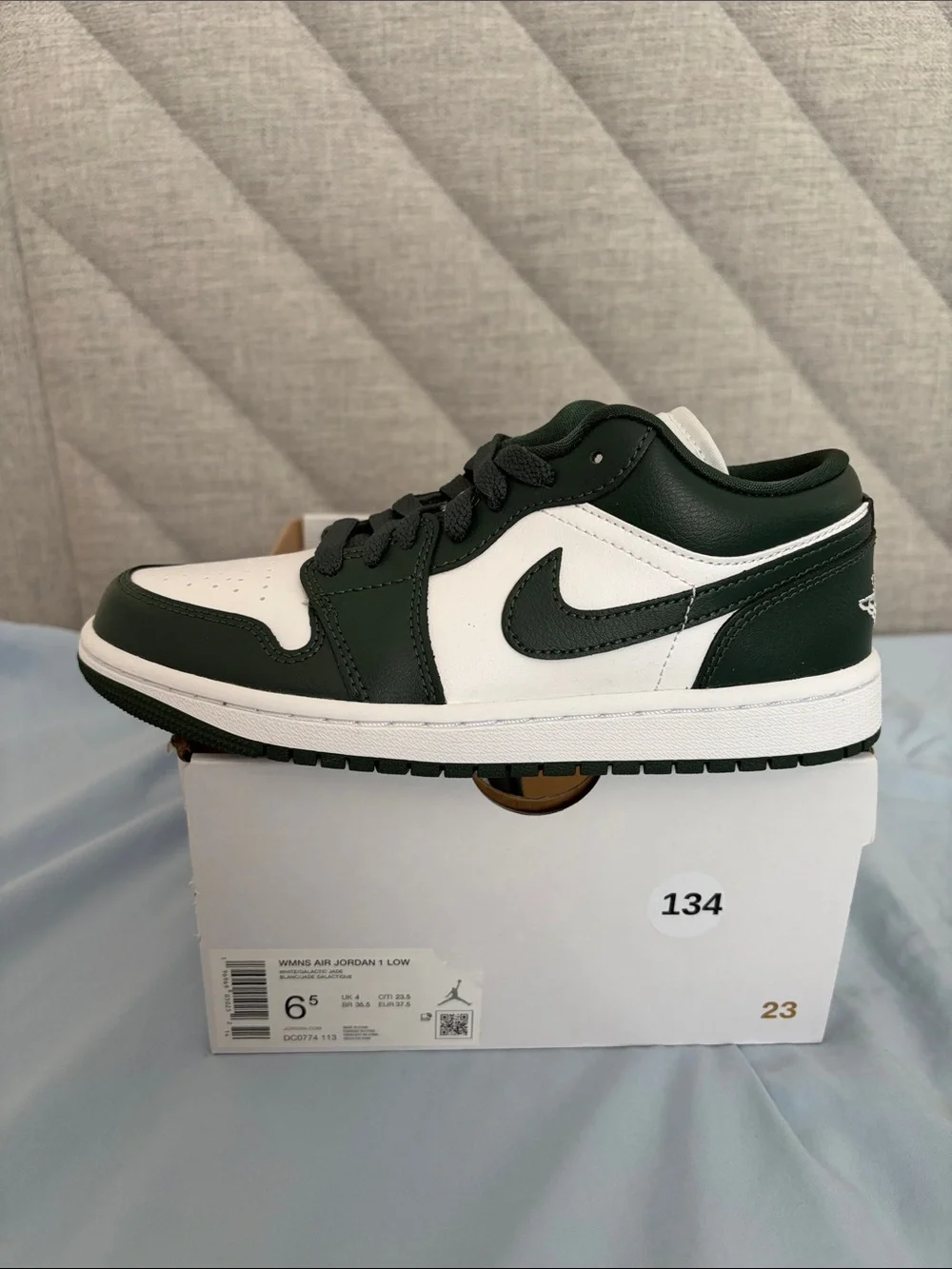 Nike Air Jordan 1 Low White & Dark Green